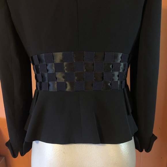 Armani Collezioni Black Peplum Blazer, 8 - Picture 9 of 14